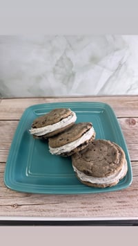 Image 2 of Cookies & Cream Cookie Sandwich. 