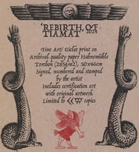 Image 2 of Rebirth of Tiamat ART PRINT
