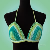 Image 4 of Green Neon Bikini Top