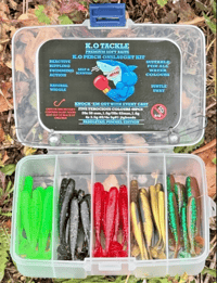 Image 1 of 🐟 🧰 K.O Perch Onslaught Kit – Paddletail Pounder Edition🐟 🧰   48pcs, 8 jigheads