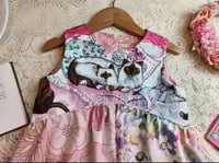 Image 2 of Marigold 2-3y cat teatowel bodice. 