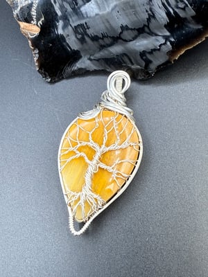 Petrified Wood Tree Pendant