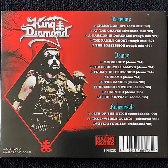 KING DIAMOND - Rare Diamonds (Versions, Demos & Rehearsals) PRE - ORDER