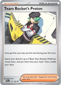 Team Rocket's Proton - 177/182 - SV10: Destined Rivals - Near Mint x4