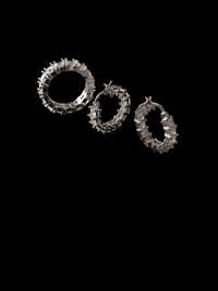 Image 3 of India Icy Crystal Hoops