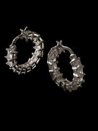 Image 2 of India Icy Crystal Hoops