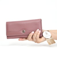 Image 1 of Giani Bernini Pebble Leather Receipt Wallet, Withered Rose