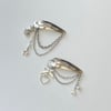cybercore chained hair clips
