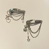 cybercore chained hair clips