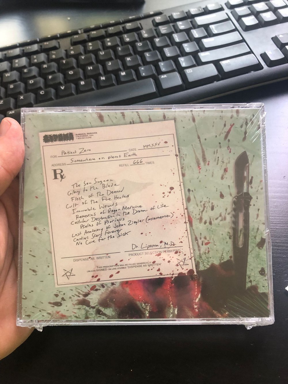 LIPOMA - "No Cure For The Sick" CD