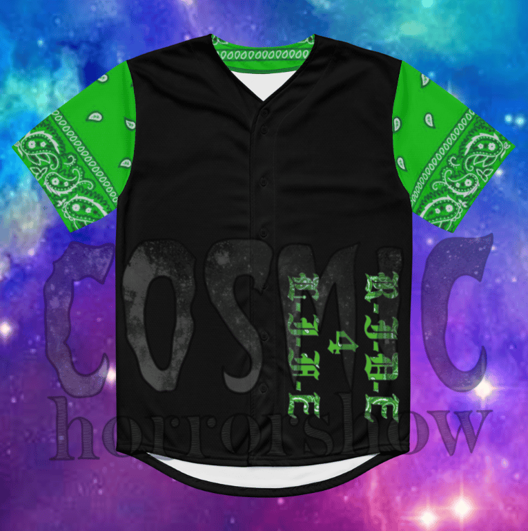 Green Rydas baseball jersey