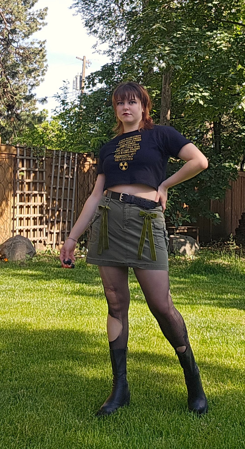 RADIATION POISONING STUPID CROP TOP