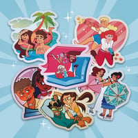 Image 1 of (PRE-ORDER) 🌴REALITY RESORT🌴- Guest Artist Sticker Pack