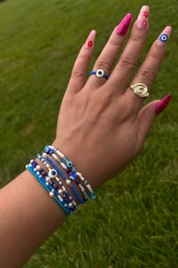 Image 3 of Evil Eye Bracelet Stack