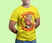 Image 1 of No Kings In America - Statement Political Unisex Short Sleeve T-Shirt
