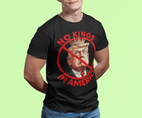 Image 3 of No Kings In America - Statement Political Unisex Short Sleeve T-Shirt