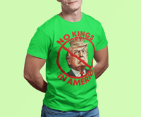 Image 4 of No Kings In America - Statement Political Unisex Short Sleeve T-Shirt