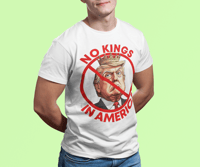 Image 5 of No Kings In America - Statement Political Unisex Short Sleeve T-Shirt