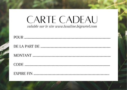 Image of CARTE CADEAU