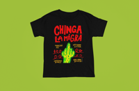 Image 1 of Chinga La Migra Cactus Middle Finger Unisex Short Sleeve T-Shirt