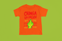 Image 4 of Chinga La Migra Cactus Middle Finger Unisex Short Sleeve T-Shirt