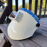 Image 1 of White Sugar Bandana Blue