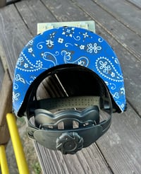 Image 3 of White Sugar Bandana Blue