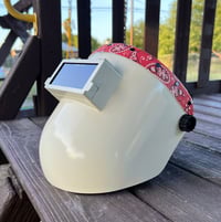 Image 1 of White Sugar Bandana Red