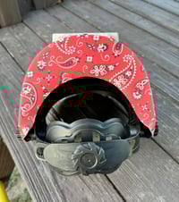 Image 4 of White Sugar Bandana Red