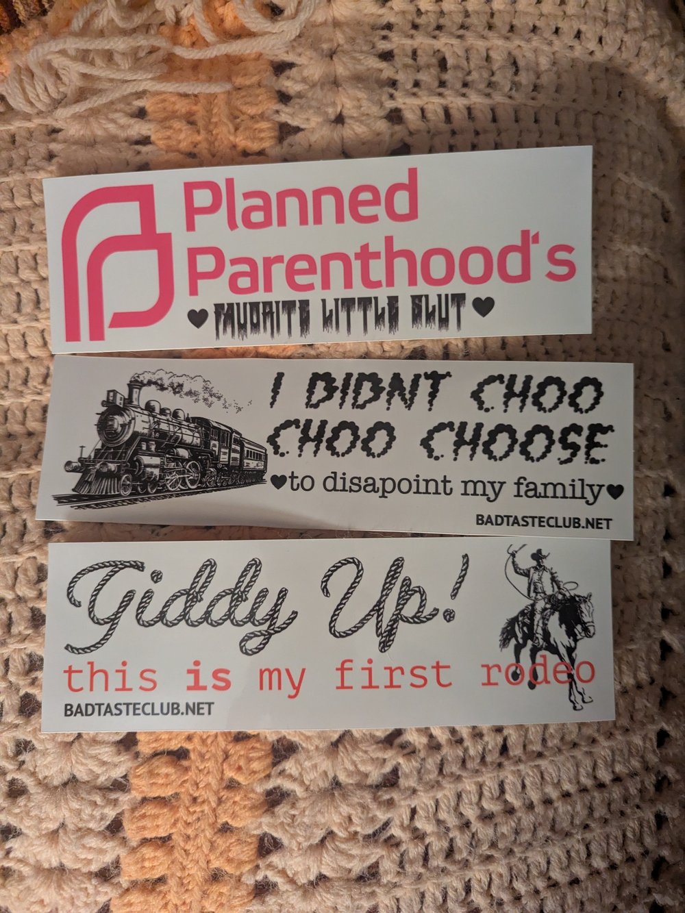 Giddy up bumper sticker 