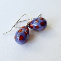 Image 2 of Purple with Orange Drops