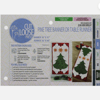 Image 2 of PINE TREE BANNER/TABLE RUNNER by Jean Ann Wright for Cut Loose Press