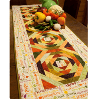 EAT YOUR VEGGIES TABLE RUNNER by Jean Ann Wright for Cut Loose Press