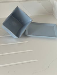 Image 4 of Vintage Pale Blue Butter Dish