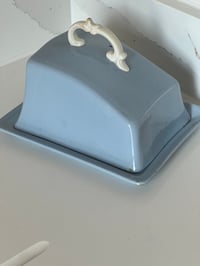 Image 5 of Vintage Pale Blue Butter Dish