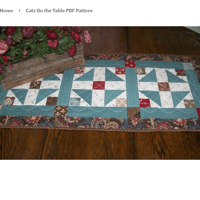 CATS ON THE TABLE by Deb Heatherly for Cut Loose Press