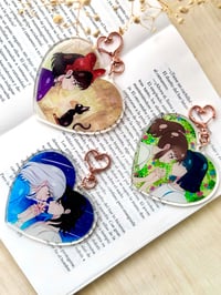 Image 1 of Llaveros XL edición corazones Ghibli y Anime, Liquidación.