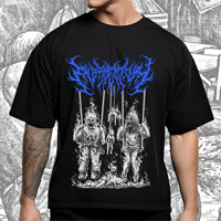 Image 1 of "Flamethrower Ecdysis" Blue T-shirt
