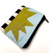 Image 1 of Spark Pouch- Dusty blue and green 
