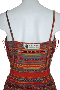 Image 11 of 1970s Lanvin hand woven fabric dress