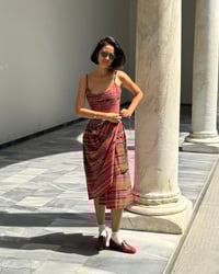 Image 1 of 1970s Lanvin hand woven fabric dress