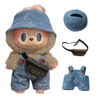 Image 2 of Handmade LV Inspired Denim Set - NO DOLL INCLUDED