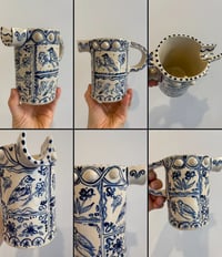 Image 5 of Ceramic blue tile bobble jug 