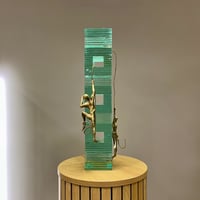 Image 2 of Climbers On Glass Pedestal 52cm