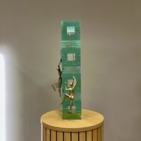 Image 3 of Climbers On Glass Pedestal 52cm