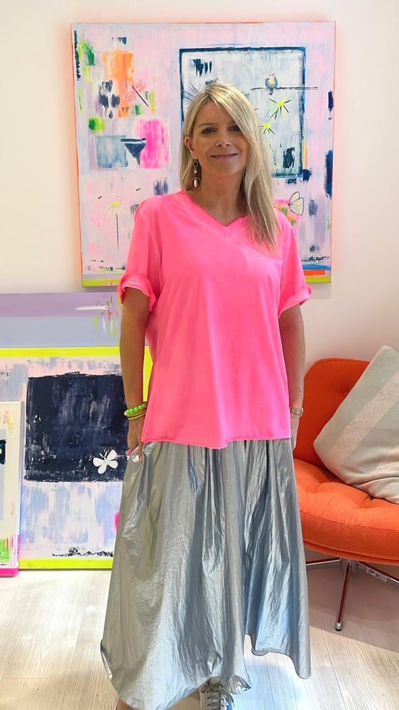 Image of Neon pink t-shirt