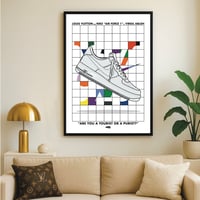 Image 3 of Sneaker Poster Air Force 1 (White) x LV by Virgil Abloh 