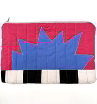Image 2 of Spark Pouch large- raspberry and blue