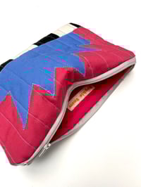 Image 3 of Spark Pouch large- raspberry and blue