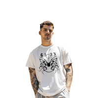 Image 1 of GJRXLYSSA x The Lost Butterfly Oversized White T-shirt